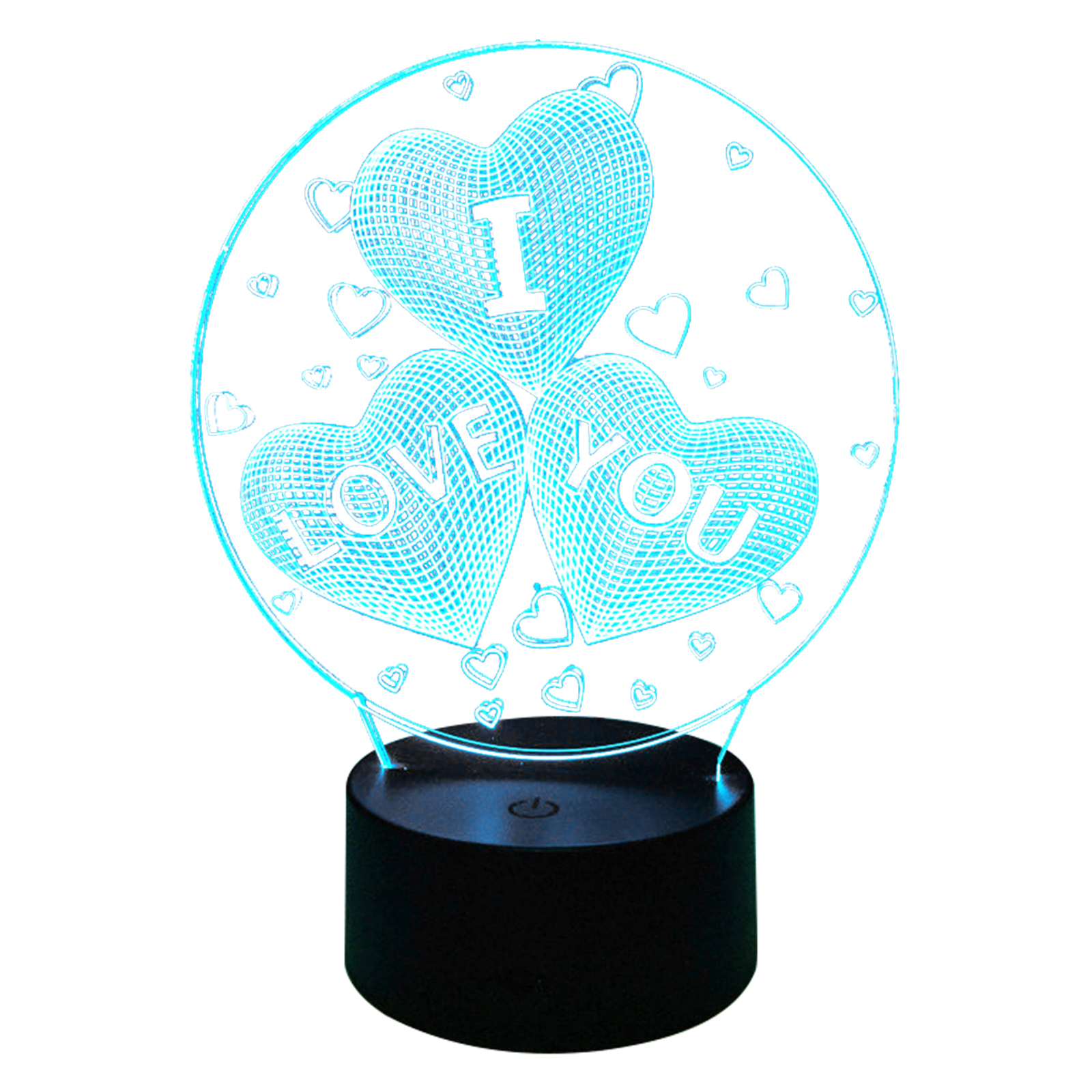 

3D Valentine Led Night Lights, Touch Switch, 7 Colors Change Lamp, 501 Original