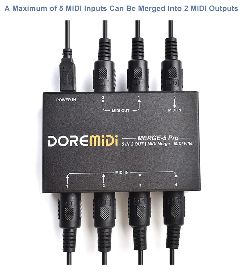MIDI MERGE-5 Pro & Filter