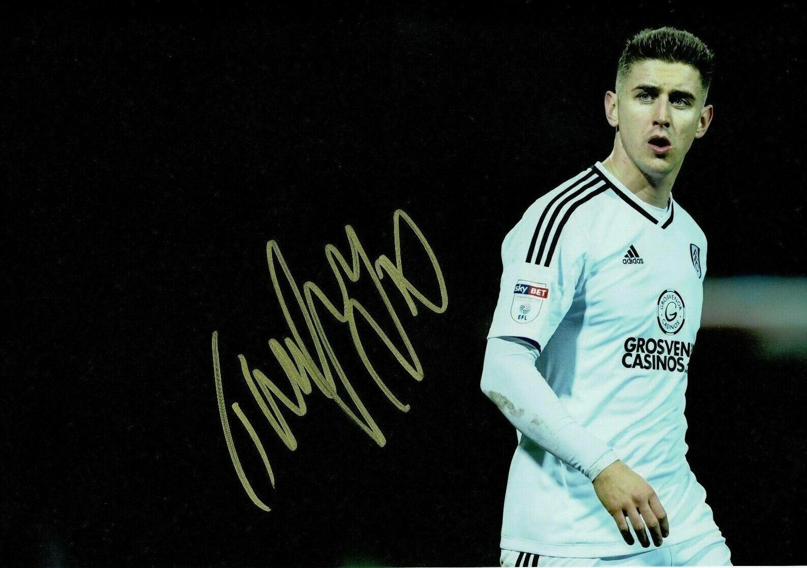 Tom Cairney Signed 12X8 Photo Poster painting Fulham F.C. GENUINE Autograph AFTAL COA (1512)