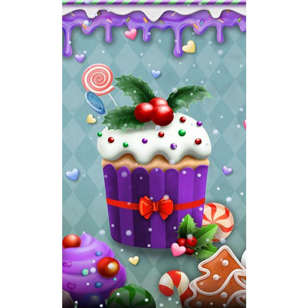 

Holiday Cake - Round Drill Diamond Painting - 40*70CM (Big Size), 501 Original