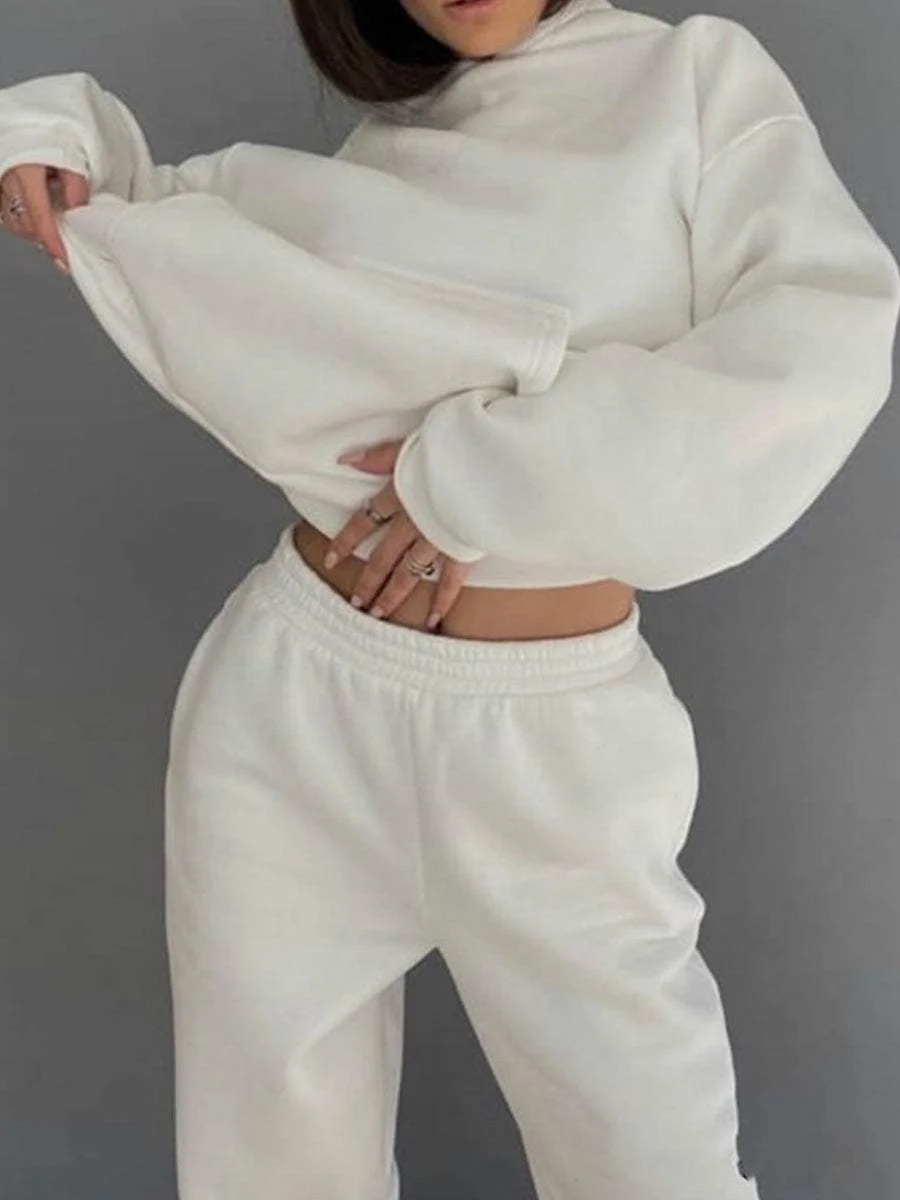 Fashion Long-sleeved Sports Casual Sweater Suit