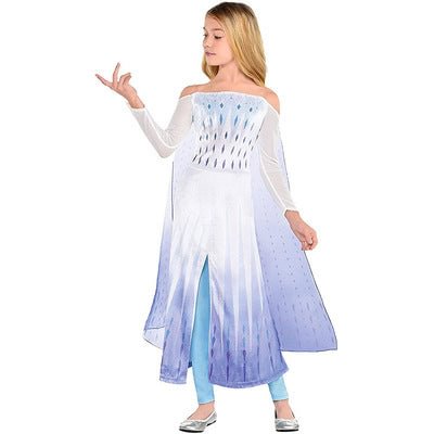 Frozen Elsa Dress for Girl Kids Dress Up Pricess Costume for Party-elleschic