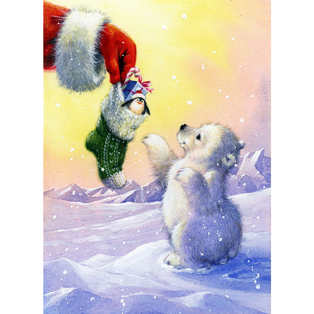 

Christmas Snow Treasure - Round Drill Diamond Painting - 30*40CM, 501 Original
