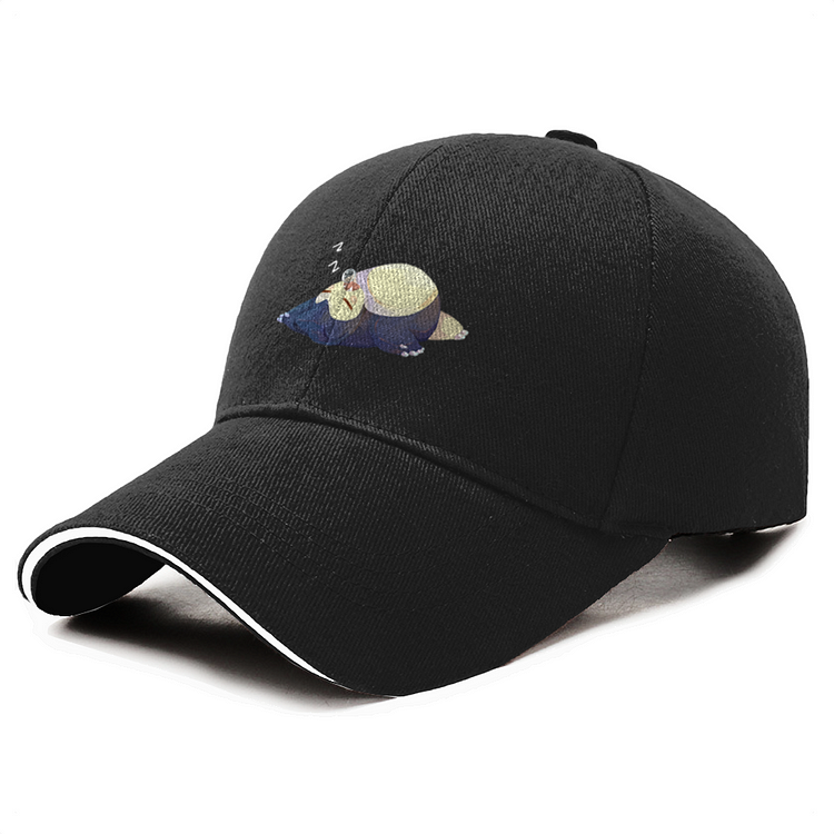 Sleeping Nose Bubbling Snorlax, Pokemon Baseball Cap