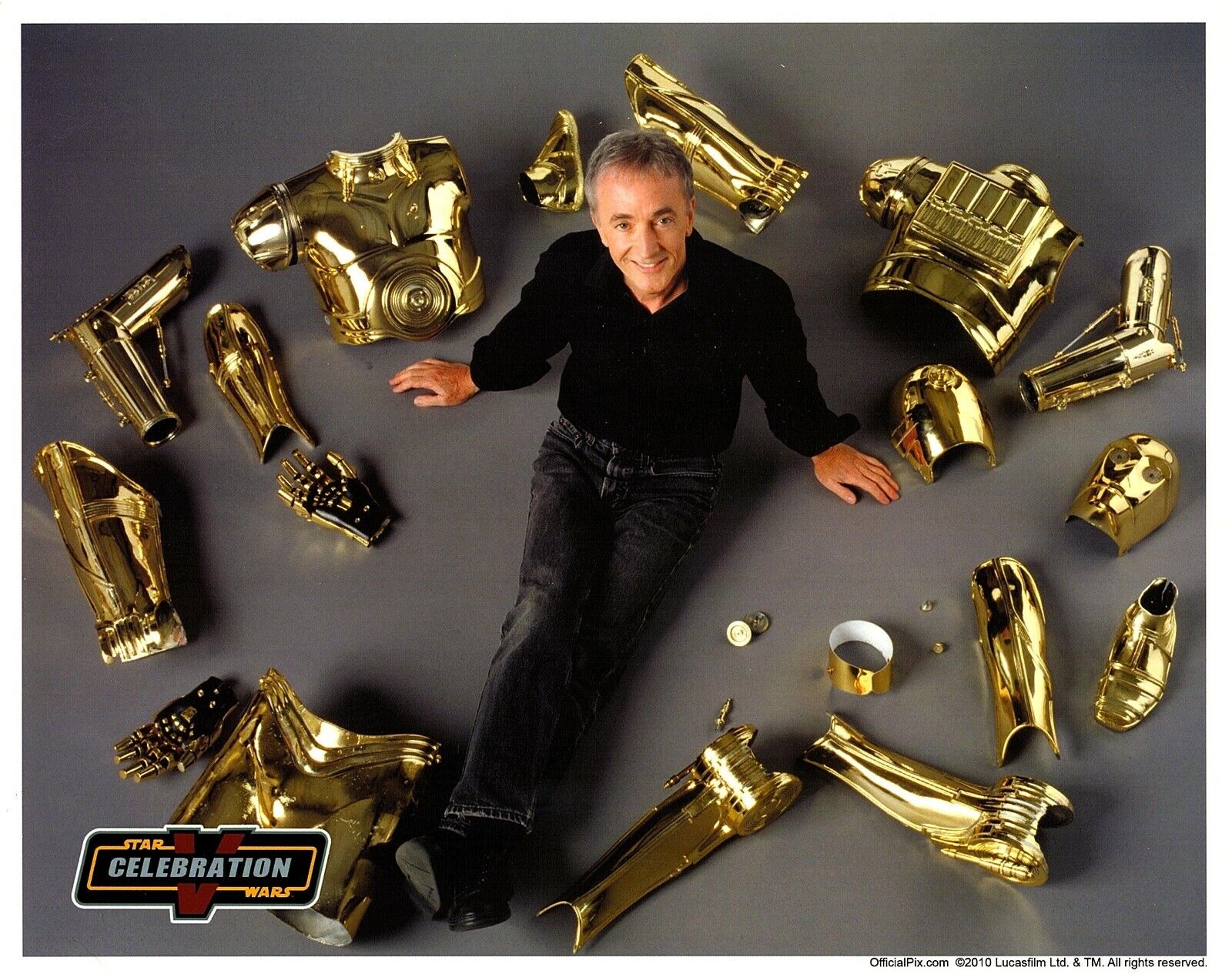 ANTHONY DANIELS 8x10 Photo Poster painting Star Wars Celebration C3-PO