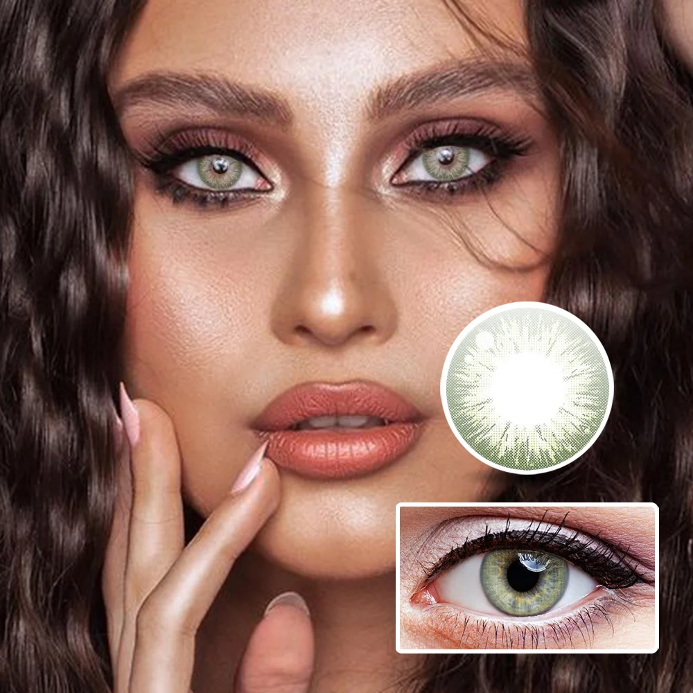 Star Pure Gray Green Colored Contact Lenses