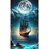 Diamond Painting -Full Round Drill Sailboat(70*40 CM)