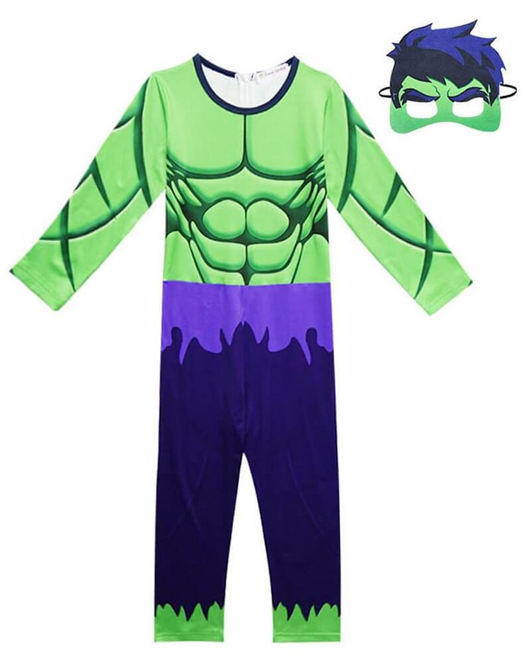 Mayoulove Boys Kids Hulk Cosplay Bodysuit One-Pieces Halloween Costume-Mayoulove
