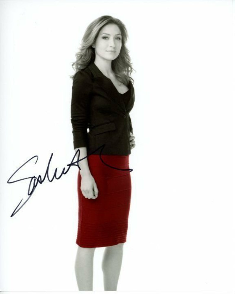 Sasha alexander signed autographed rizzoli & isles dr. maura Photo Poster painting