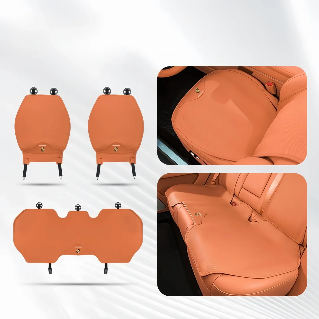 Perforated Nappa Leather Car Seat Cushion Four Seasons Seat Cushion Cover Breathable Seat Cover(Customized car models)