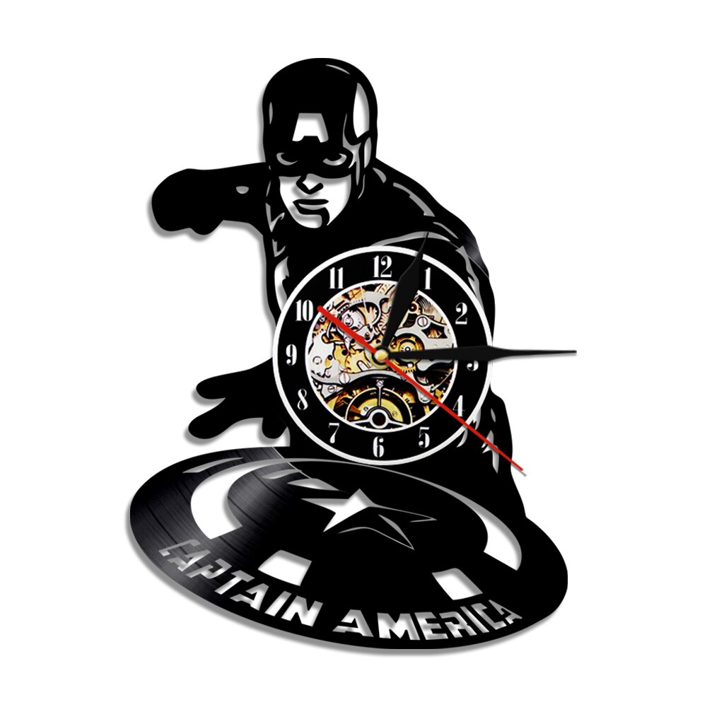 

American Super Soldier - Vinyl Record Wall Clock - Without LED, 501 Original