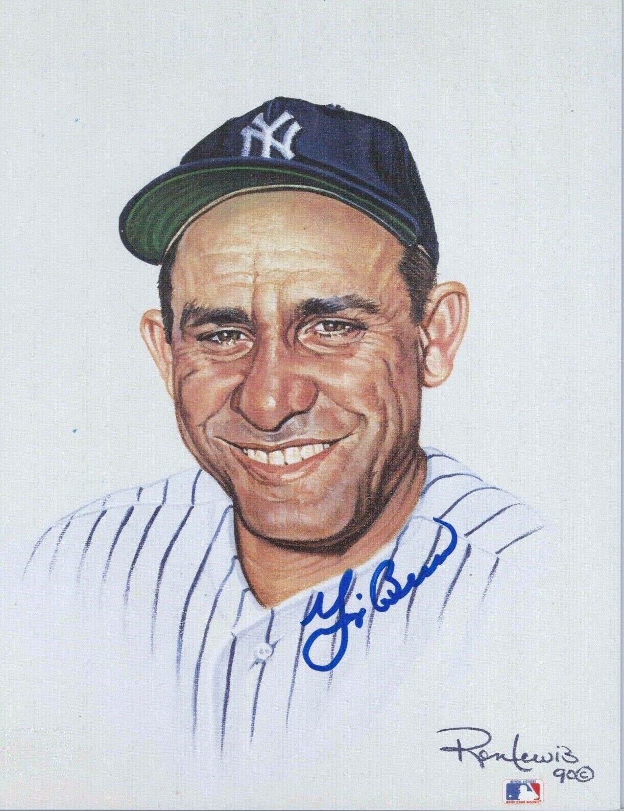 Yogi Berra Autographed Signed 8x10 Photo Poster painting ( HOF Yankees ) REPRINT
