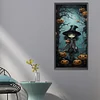 (30*70cm)Halloween Pumpkin Witch - Full Round Drill Diamond Painting