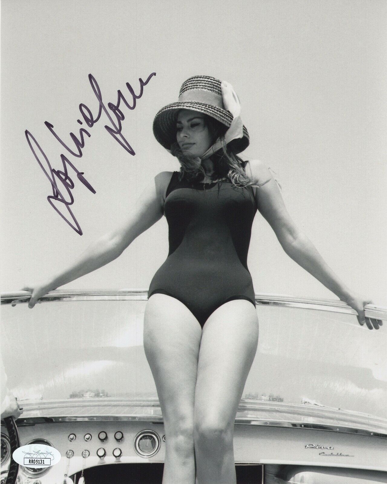 SOPHIA LOREN SIGNED AUTOGRAPH SEXY BEAUTIFUL 8X10 Photo Poster painting JSA COA #3