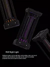 Retro Pseudo-Tritium Tube Night Light Tube Music Spectrum Level Ornaments Pickup Rhythm Lamp | Tritium Tower