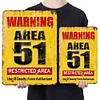 Warning 51 No Trespassing Military - Vintage Metal Signs - 20*30cm/30*40cm - Warning