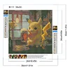 >SALE<5D DIY Full Round Drill Diamond Painting Kit Pikachu Home Decor Art Craft30x30cm