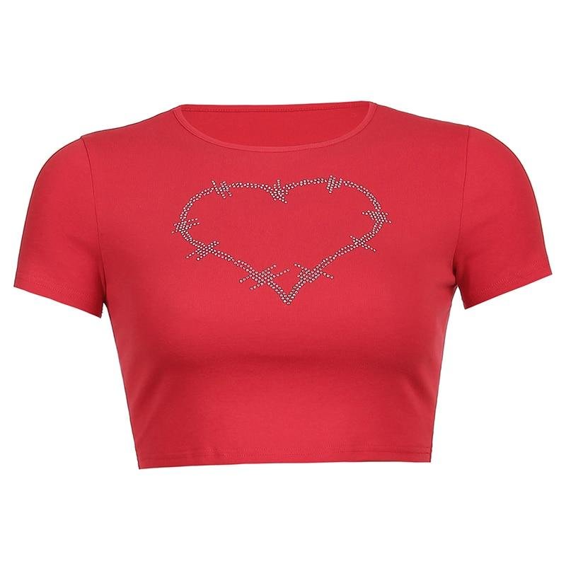 LOVE ON TOP CROPPED TEE Kiss Kiwi August Lemonade