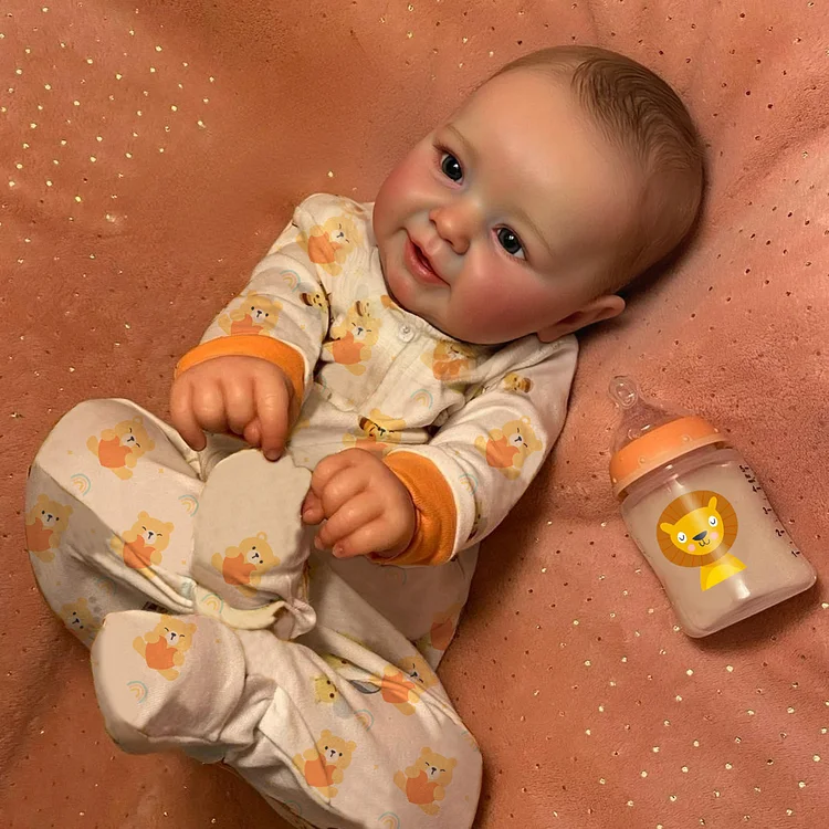 Weighty 20" Realistic Reborn Baby Doll Janelle Girl Maddie Doll 2024, with Chubby and Flexible Limbs