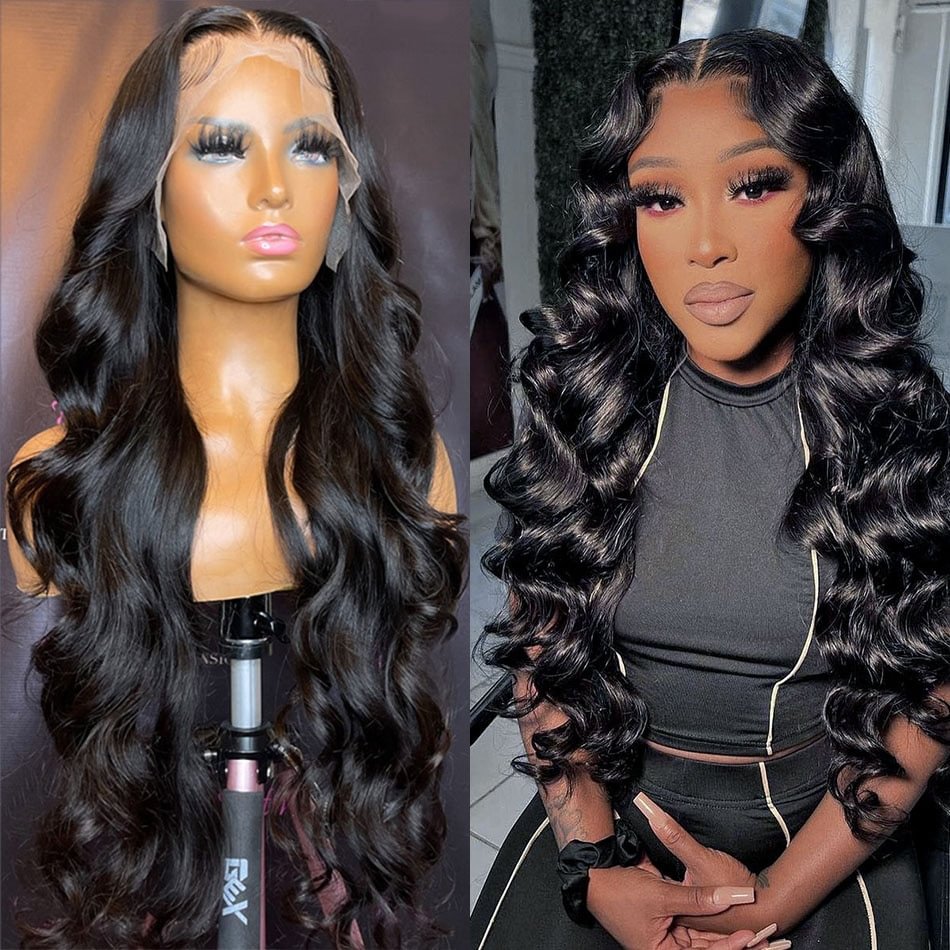 30 Inch Lace Front Human Hair Wigs Hd Brazilian 13x4 Frontal Wig For Black Women Body Wave 4x4 Glueless Pre Plucked Closure Wig US Mall Lifes