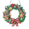 Diamond Painting Christmas Wreath Pendant