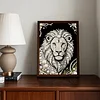 Diamond Painting-DIY Special Shaped Drill Pearl Painting Lion(30x40cm)