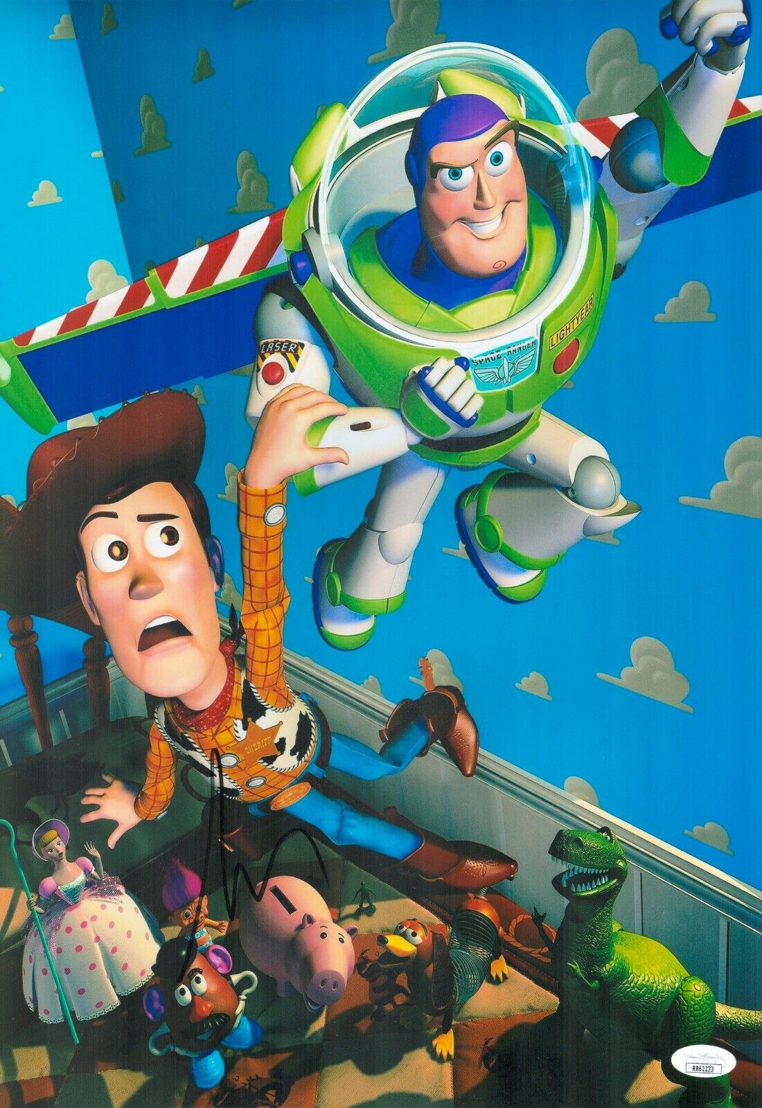 Tim Allen Hand Signed 12x18 Toy Story Buzz Lightyear Authentic Autograph JSA COA