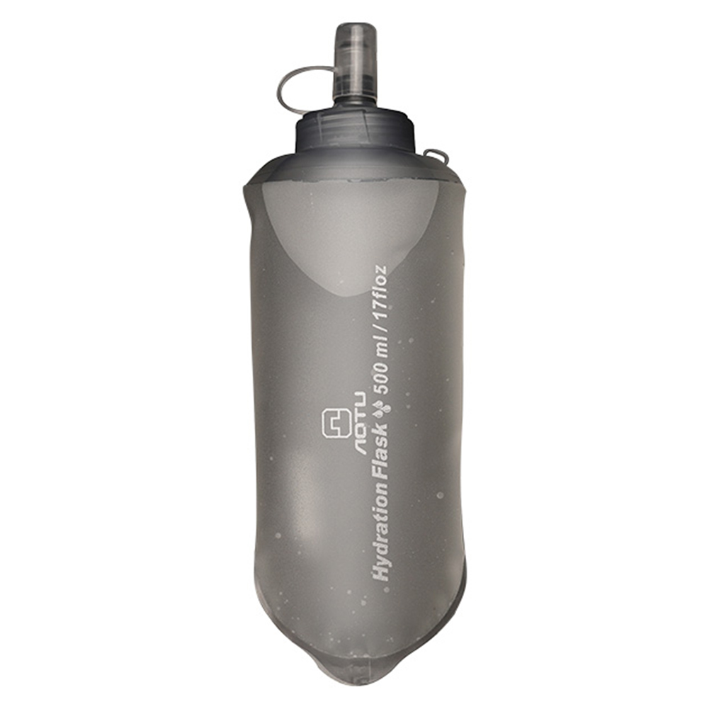 

AOTU 500ml Portable Foldable Water Bag Outdoor Cycling Soft Flask Bottle, Grey, 501 Original