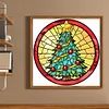 >SALE<Full Embroidery Eco-cotton Thread 18CT Printed Christmas Tree Cross Stitch Kit