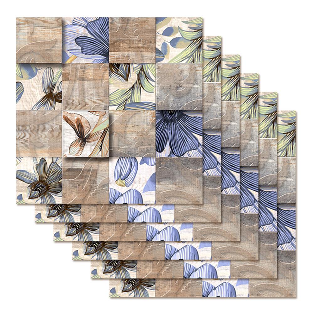 

6pcs Waterproof Tiles Mosaic Wall Stickers Kitchen Bathroom Adhesive Decor, Msc026, 501 Original