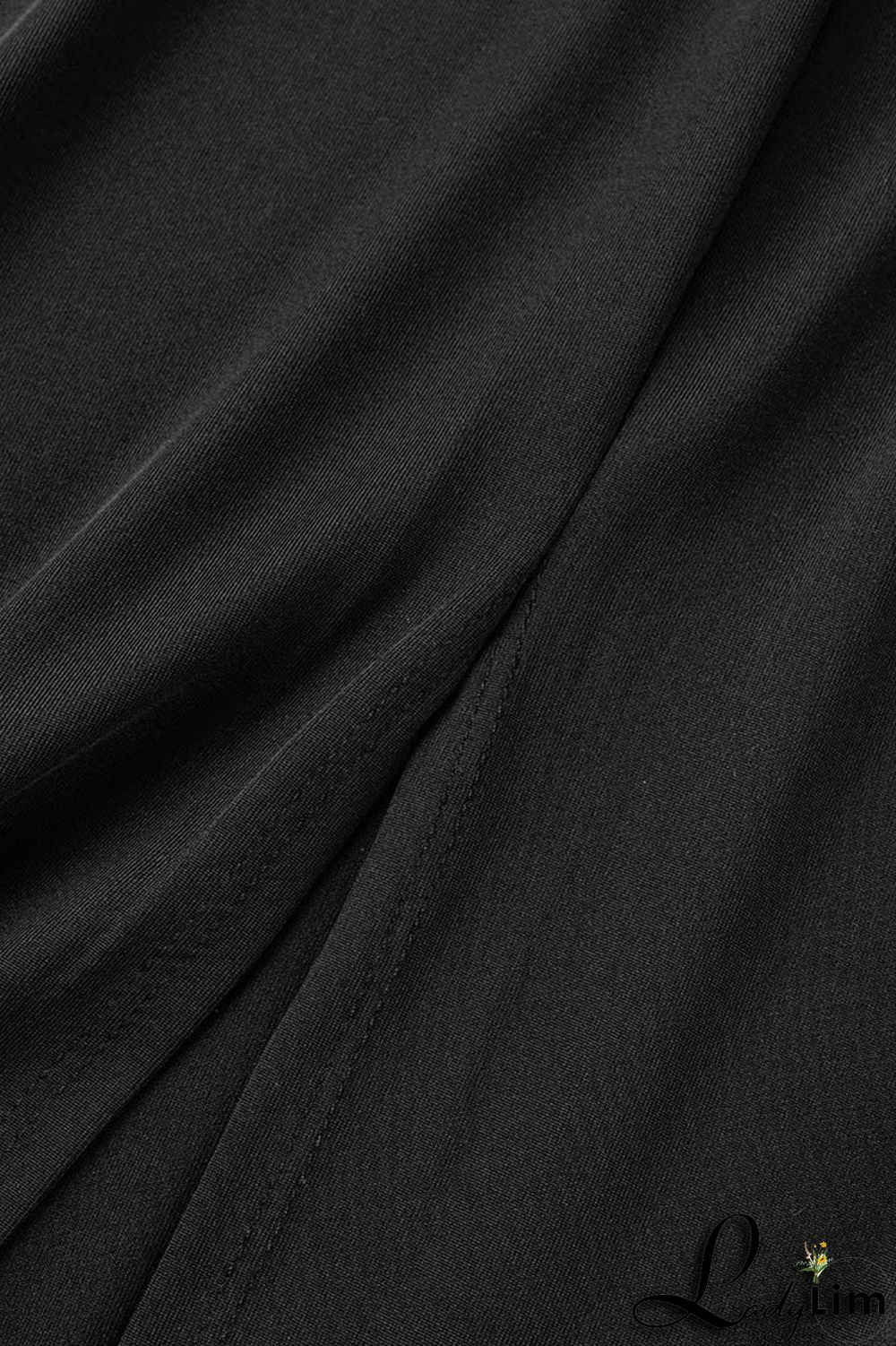 Coffee Sexy Solid Fold V Neck Asymmetrical Dresses