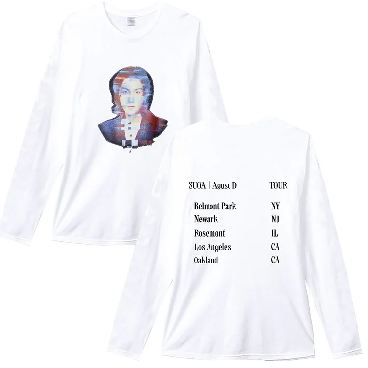 BTS SUGA Agust D TOUR 'D-DAY' Long Sleeve Shirt