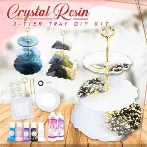 Crystal Resin 3-Tier Tray DIY Kit