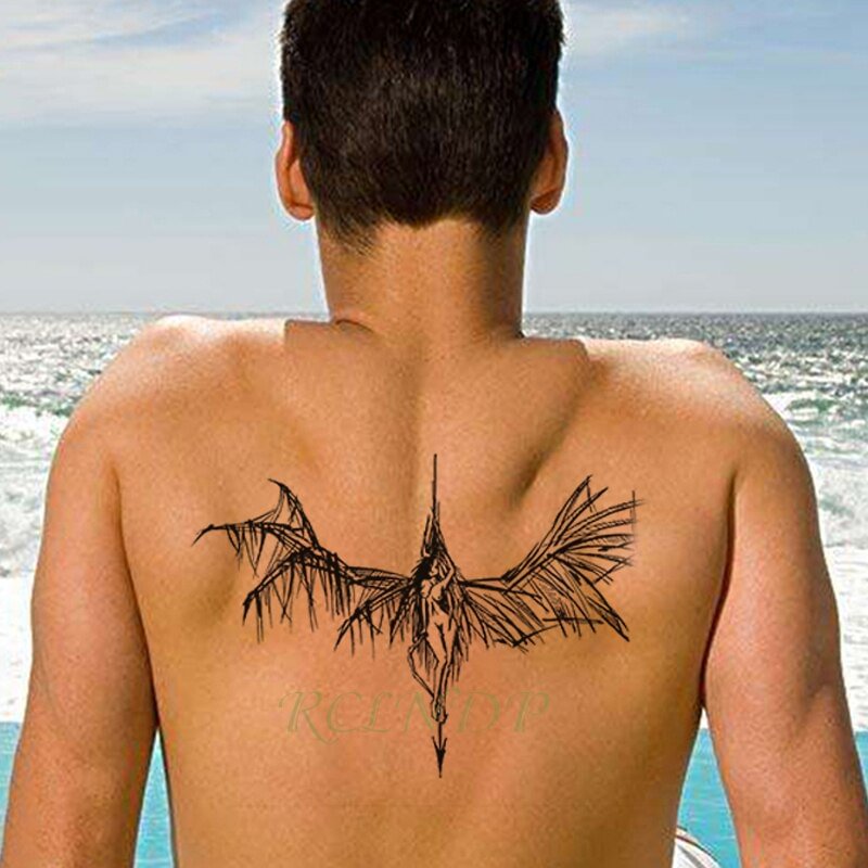 Gingf Waterproof Temporary Tattoo scorpion arrow insect animal  Sticker flash tatto fake tatoo large tattoos for women men lady