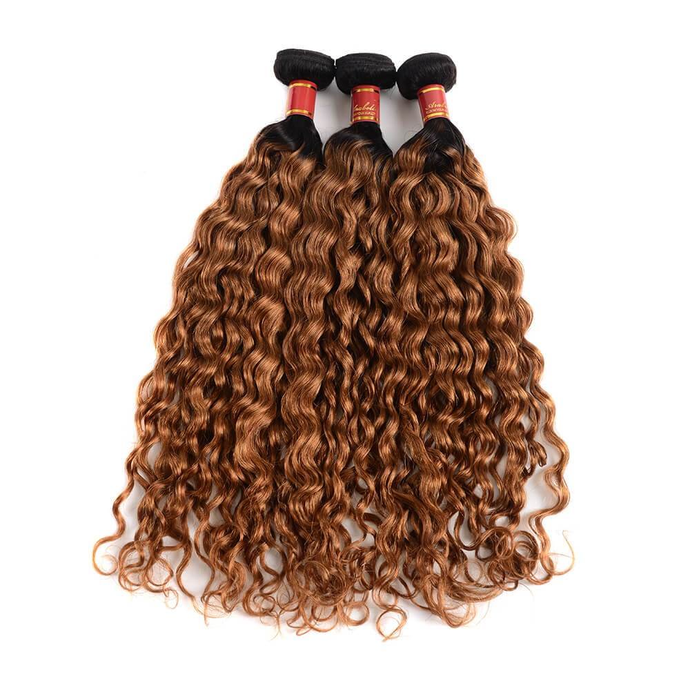 Malaysian Virgin Ombre T1b/30 Water Wave 3 Bundles/Pack