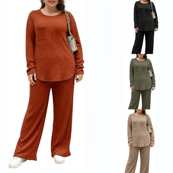  Women's Casual Knit Suit Loungewear