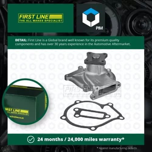 Water Pump fits NISSAN SUNNY B12, N13 1.6 86 to 91 Coolant Firstline 2101077A00 Parts