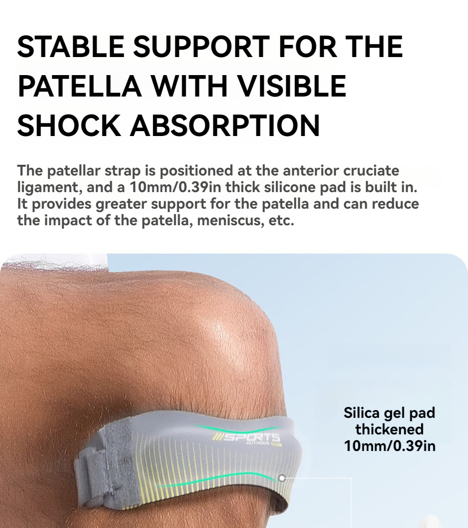 Likron Watches Adjustable Patella Tendon Knee Strap for Running