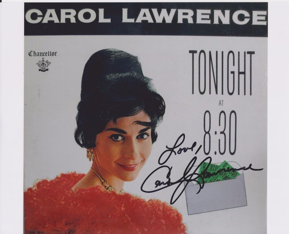 Carol Lawrence 1 Original Autographed 8X10 Photo Poster painting