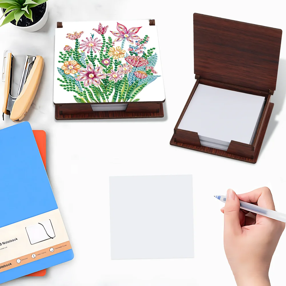 DIY Flower Diamond Painting Note Box Paper 160 Sheets of Paper for DIY Art Craft