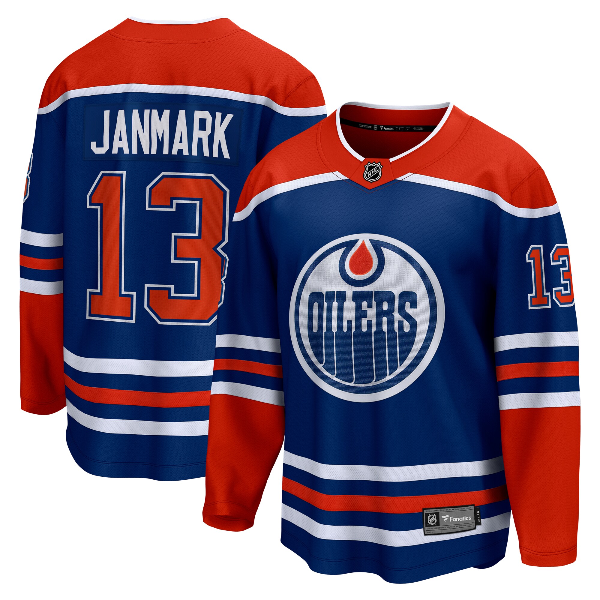 Mattias Janmark Edmonton Oilers Fanatics Home Breakaway Jersey &ndash; Royal mysite