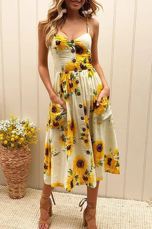 Picture Perfect Button Down Midi Dress
