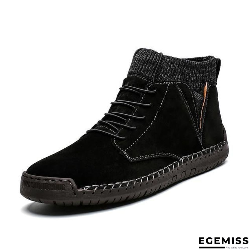 Men Casual Shoes High Top Boots Shoes Fashion Outdoor Army Travel Botas Hombre Sock Man Brithsh Sneaker | EGEMISS