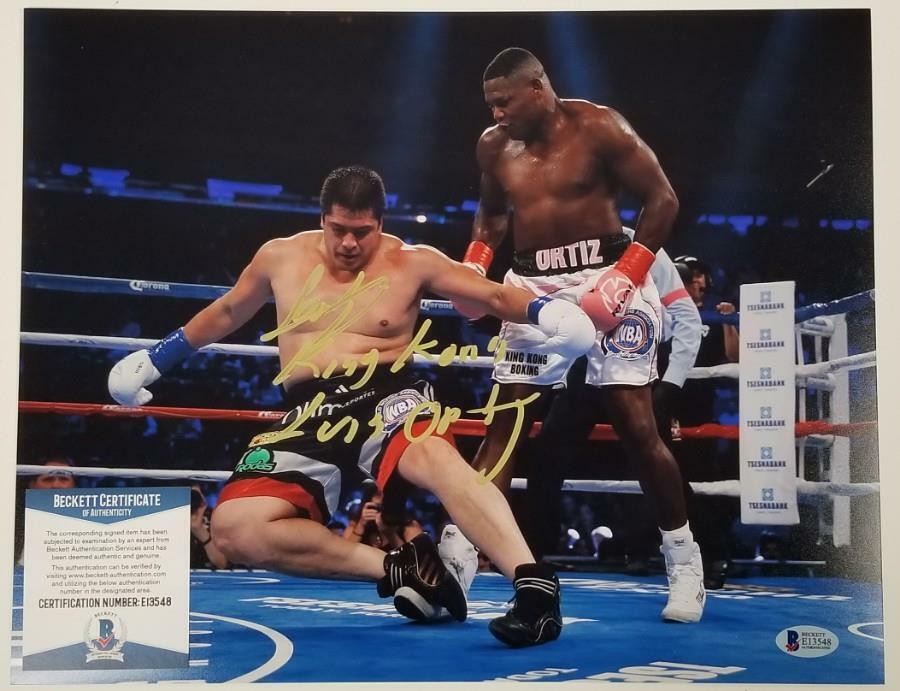 LUIS ORTIZ King Kong Signed 11x14 Photo Poster painting Boxing Autograph E ~ Beckett BAS COA