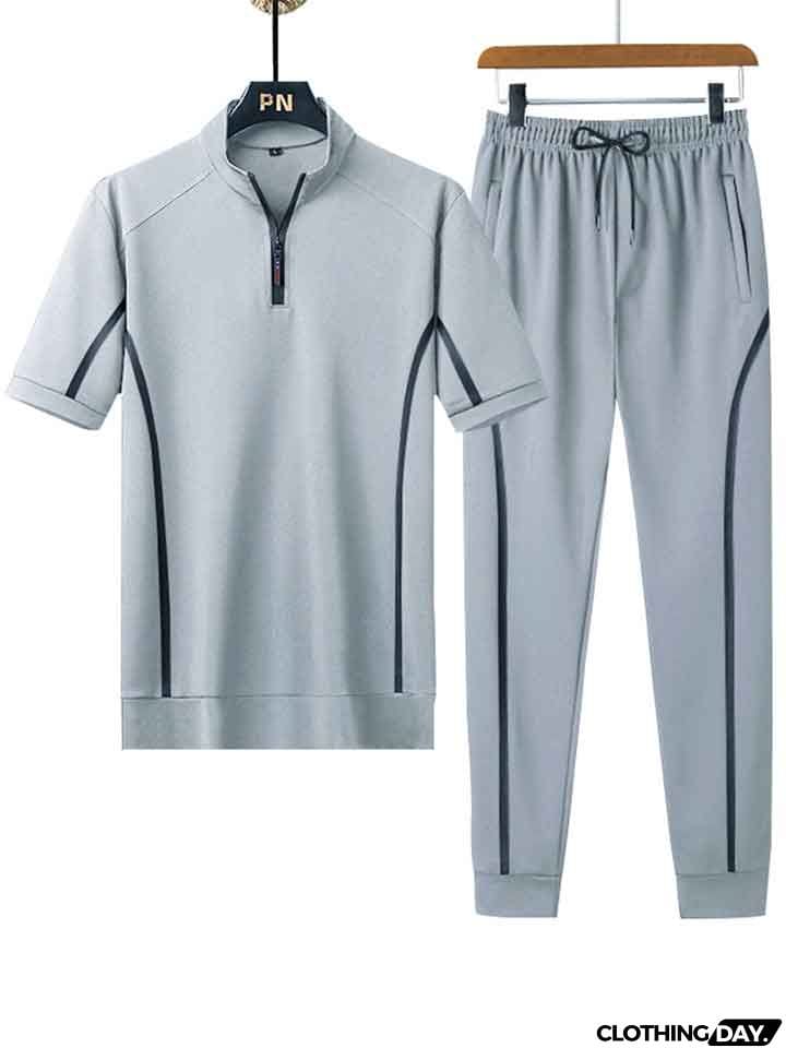 Men's Loose Breathable Short Sleeved Running Sets