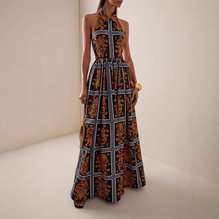 Off Shoulder Printed Dress