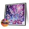 (4er Pack) Lila Schmetterling - speziell geformtes Diamond Painting - 30*30cm
