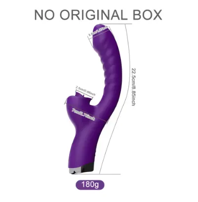Vibrator pentru femei 2 &icirc;n 1 linge aparat clitoris stimulator G-Spot puternic Vibro Dildo baghetă clitoris feminin fraier jucării sexuale pentru adulți