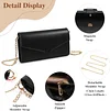 BAIGIO Kleine Umh&auml;ngetasche Damen Crossbody Bag PU-Leder Handytasche zum Umh&auml;ngen Schultertasche Elegant Clutch Handtasche Kette-Tasche Damentaschen Abendtasche mit Kartenfach, Schwarz