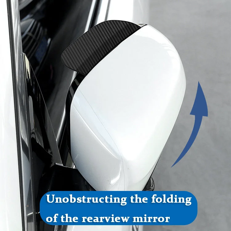 Car Reversing Mirror Rain Shield Reflective Rain Shield With Car Logo